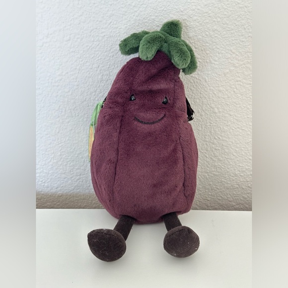 Jellycat Toys Nwt Retired Jellycat Amuseable Aubergine Eggplant Bag